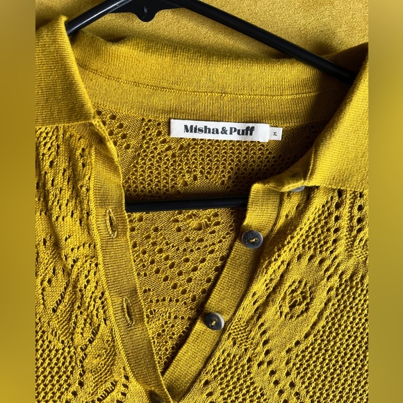 BNWOT Misha and Puff Pistachio Lace polo size XL - Picture 3 of 8